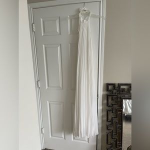 VICI Collection Pleated Halter Maxi Dress